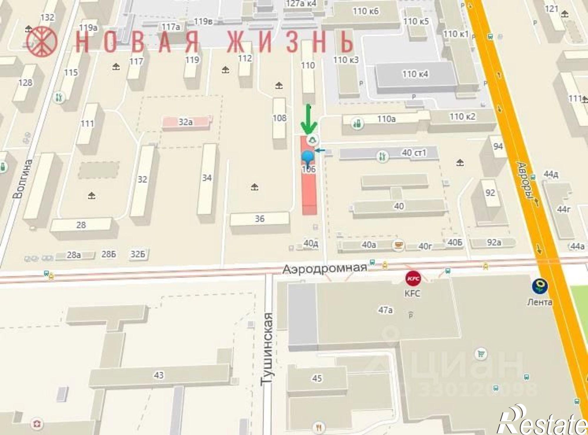 Купить торговое помещение за 15 000 000 рублей на улица Авроры, 106