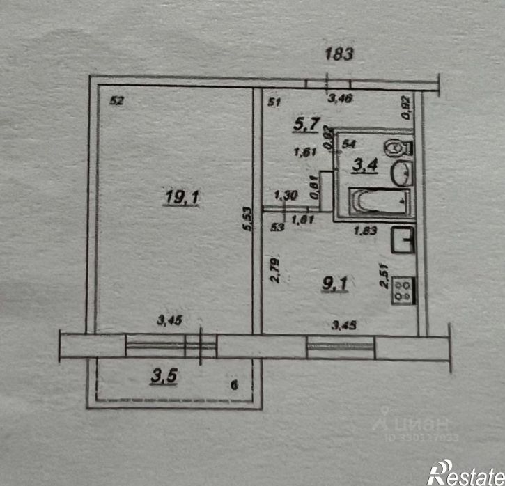 1-комн квартира Ташкентский переулок, 43,  д. 43