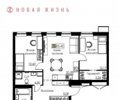 3-комн, 85 кв м, этаж 3/8 ул Спортивная, 13