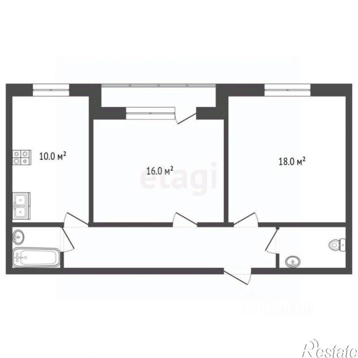 2-комн квартира Южное шоссе, 7А,  д. 7А