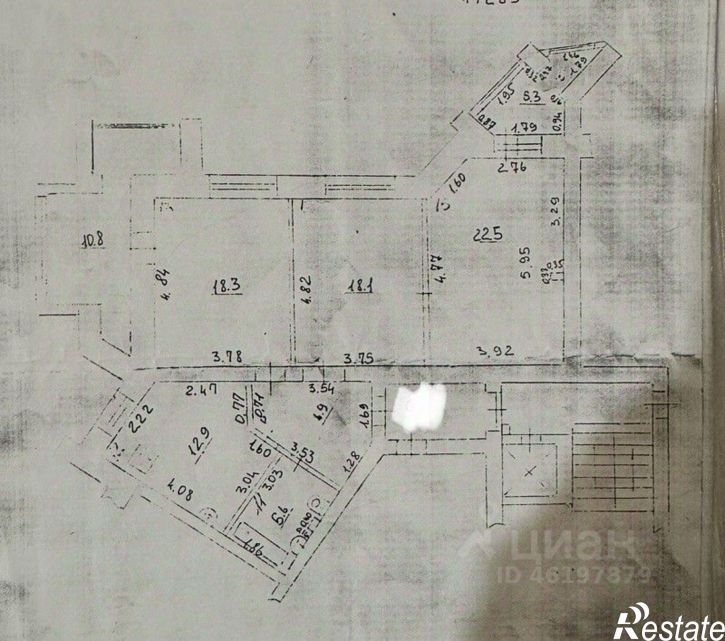 3-комн квартира Демократическая улица (дублёр), 20,  д. 20