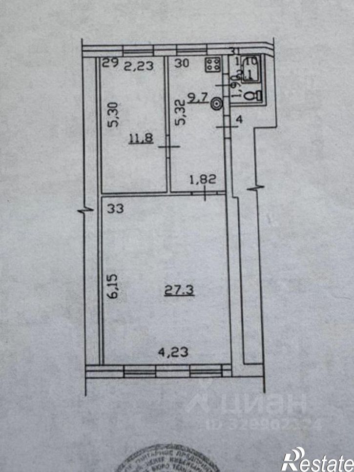2-комн квартира улица Алексея Толстого, 21,  д. 21