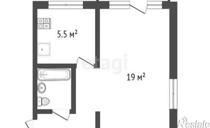 1-комн квартира Партизанская улица, 114,  д. 114