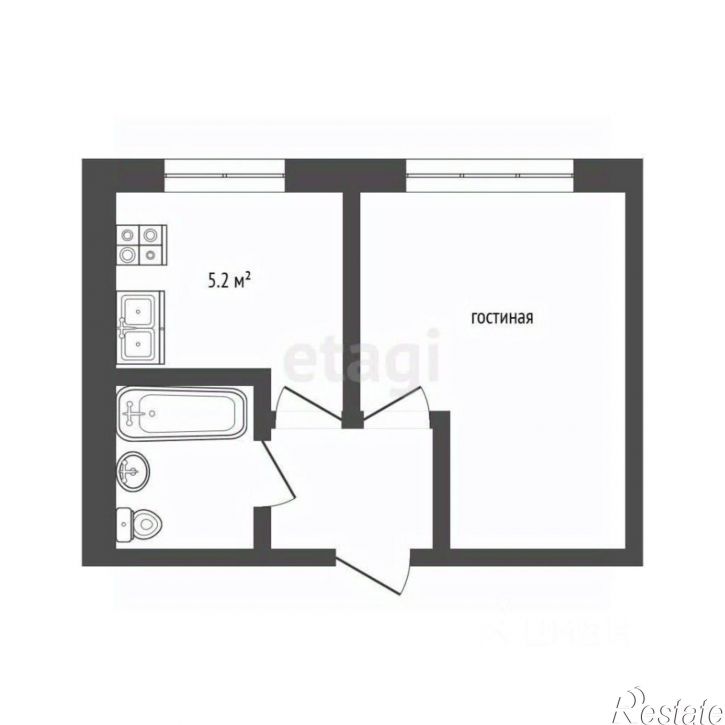 1-комн квартира ул Литвинова, 324,  д. 324