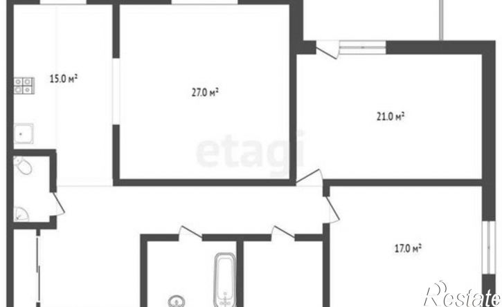 3-комн квартира Московское (18 км) шоссе, 39,  д. 39