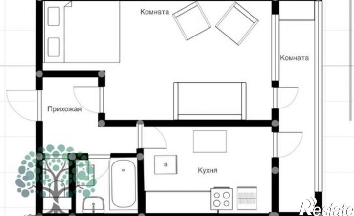 1-комн квартира ул Революционная, 133а,  д. 133а