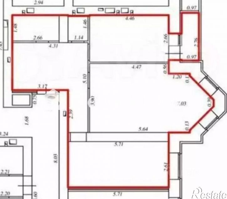 2-комн квартира Московское (18 км) шоссе, 7А,  д. 7А