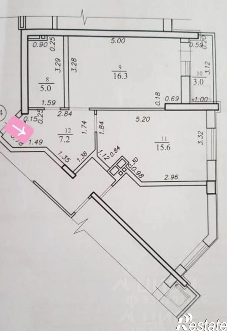 1-комн квартира Печёрская улица, 20А,  д. 20А