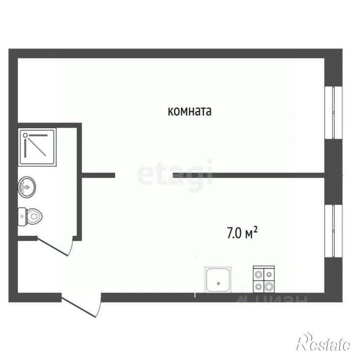 1-комн квартира Рыльская улица, 12,  д. 12