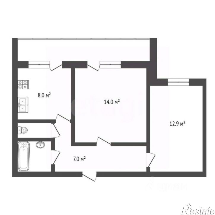 2-комн квартира Ташкентская улица, 220,  д. 220