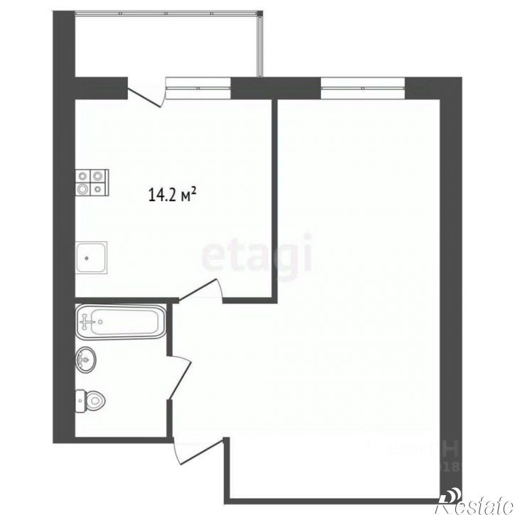 1-комн квартира ул Стара Загора, 21,  д. 21