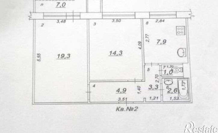2-комн квартира Липяговская улица, 8А,  д. 8А