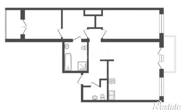 3-комн квартира ул Водников, 33,  д. 33