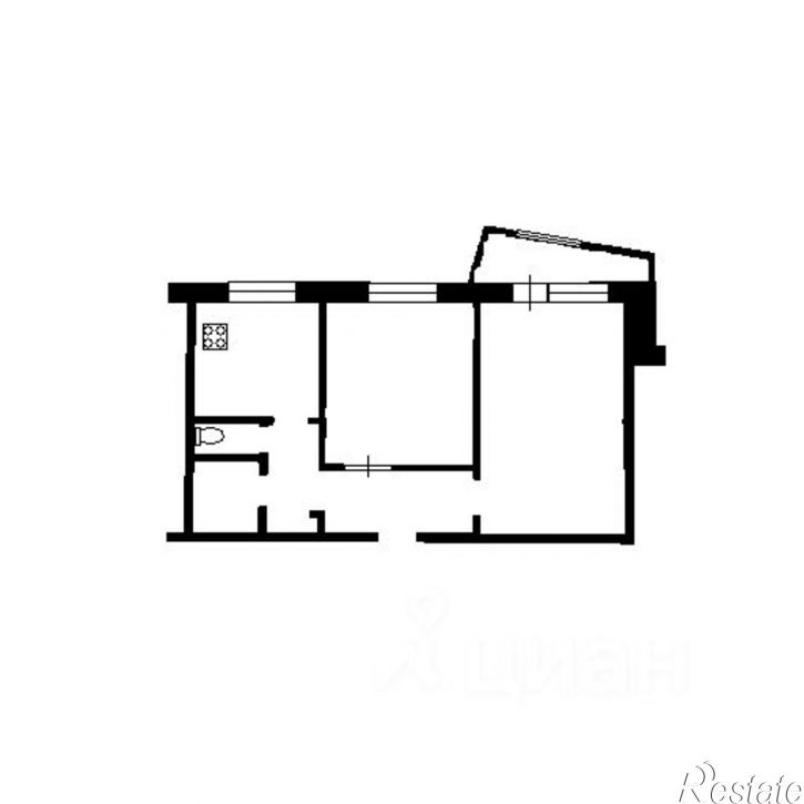 2-комн квартира улица Парижской Коммуны, 28,  д. 28