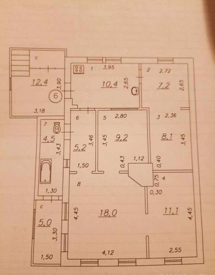 4-комн квартира Венцека улица, 31