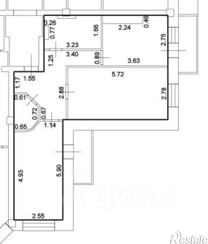 2-комн квартира 5-я просека, 104Б,  д. 104Б
