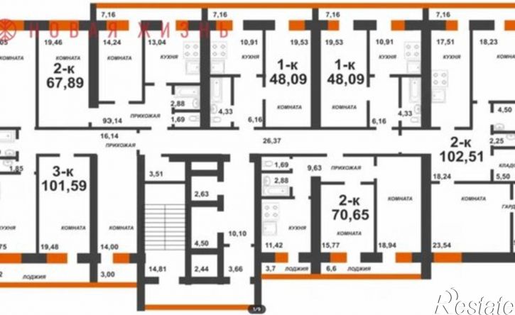 3-комн квартира ул Галактионовская, 83,  д. 83