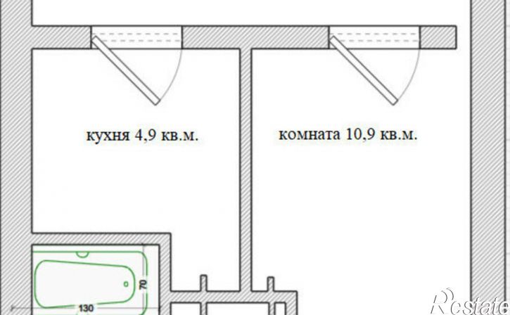 1-комн квартира Самара, улица Железной Дивизии, 17