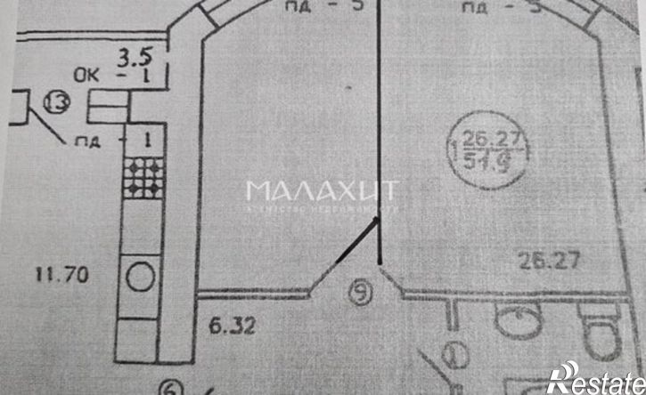 2-комн квартира Радонежская улица, 1к2,  д. 1к2