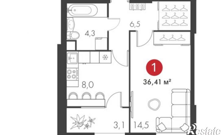1-комн квартира ул Николая Панова, 25,  д. 25