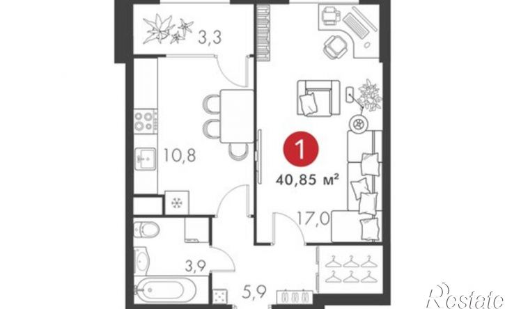 1-комн квартира ул Николая Панова, 25,  д. 25
