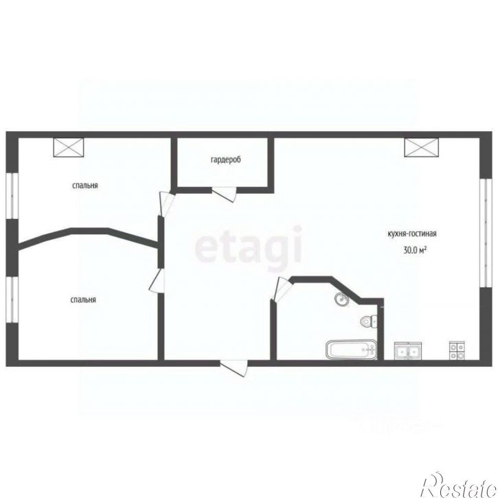 3-комн квартира Ново-Садовая улица, 106М,  д. 106М