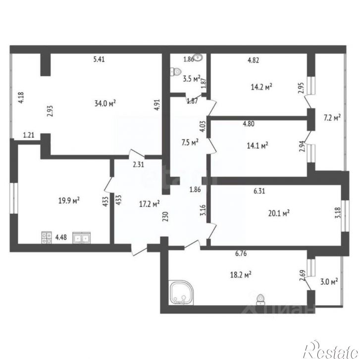 4-комн квартира ул Советской Армии, 253,  д. 253