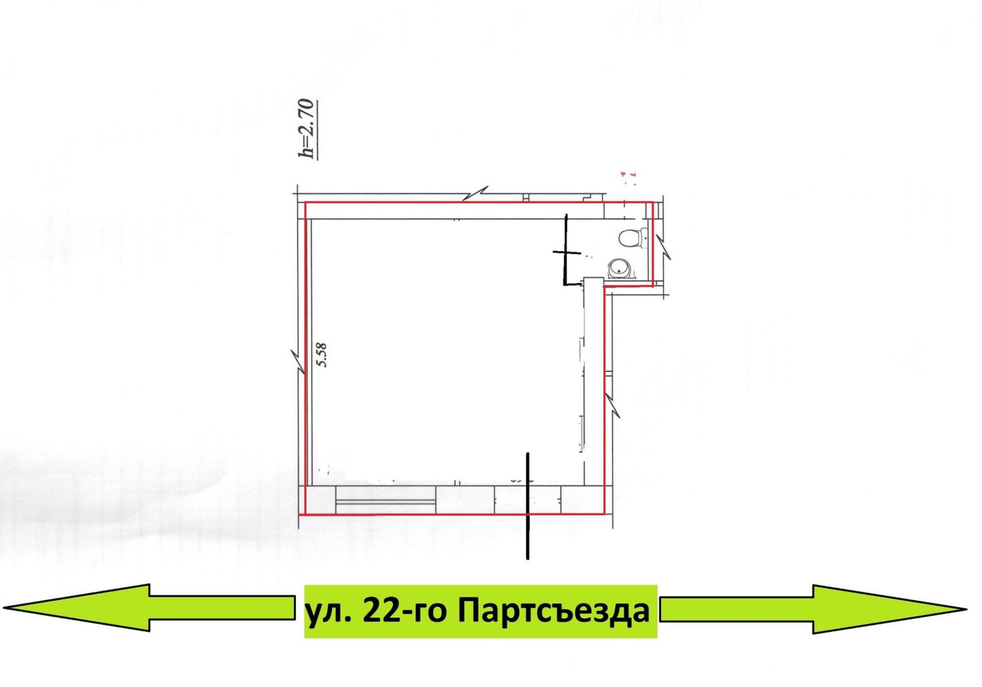 Сдать торговое помещение за 37 000 рублей на 22 Партсъезда улица, 21