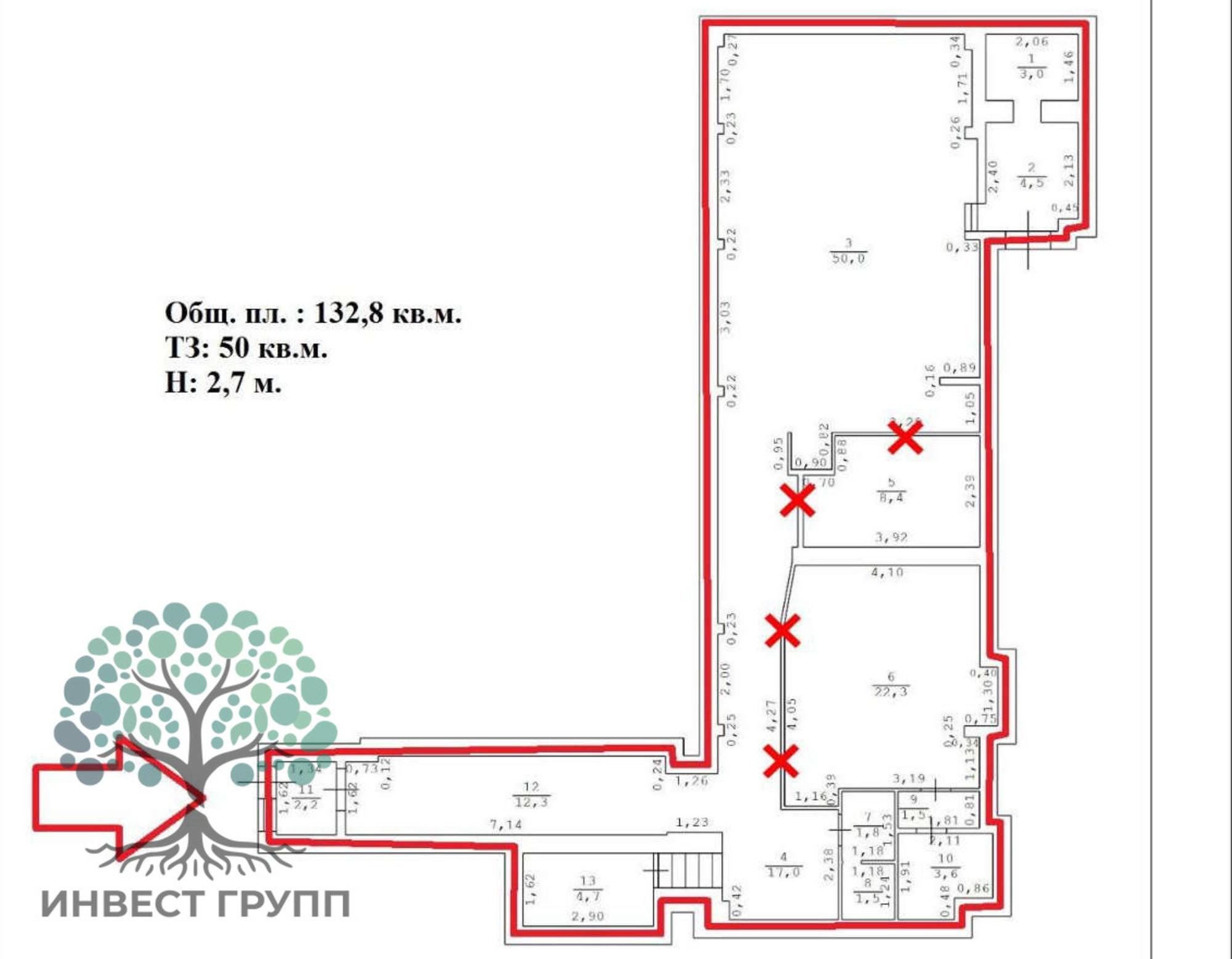 Купить офис, помещение под офис за 12 500 000 рублей на Куйбышева улица, 71