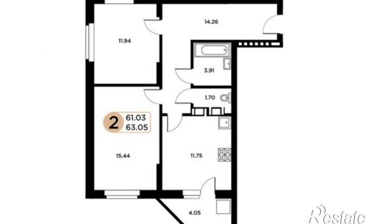 2-комн квартира Московское (18 км) шоссе, 55,  д. 55
