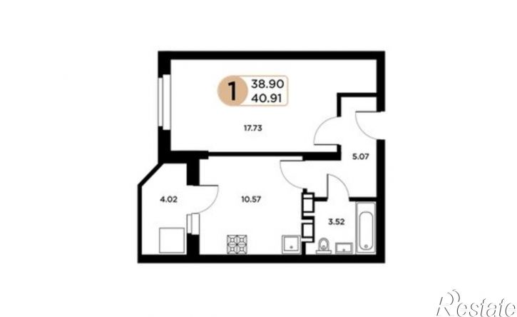 1-комн квартира Московское (18 км) шоссе, 55,  д. 55