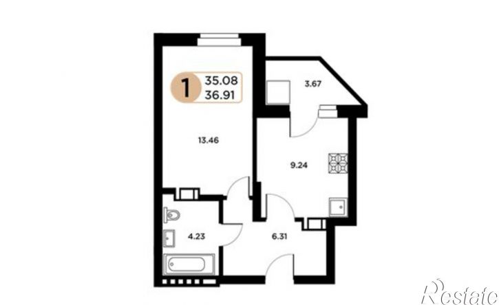 1-комн квартира Московское шоссе, 18-й километр, 55