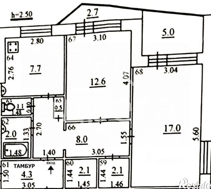 2-комн квартира Печёрская улица, 3А,  д. 3А
