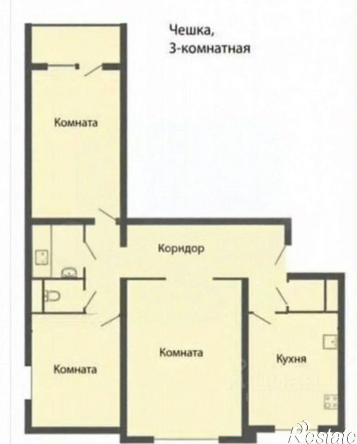 3-комн квартира улица Георгия Димитрова, 117,  д. 117