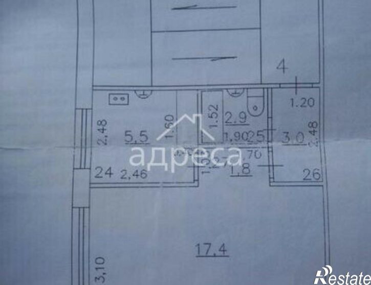 2-комн квартира ул Партизанская, 102,  д. 102