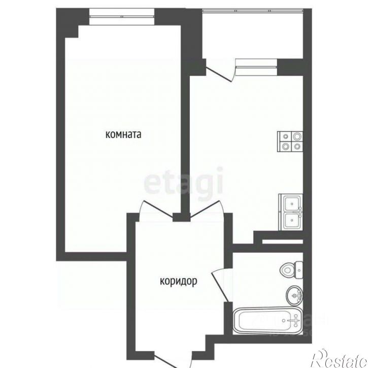 1-комн квартира улица Георгия Димитрова, 74А к3,  д. 74А к3