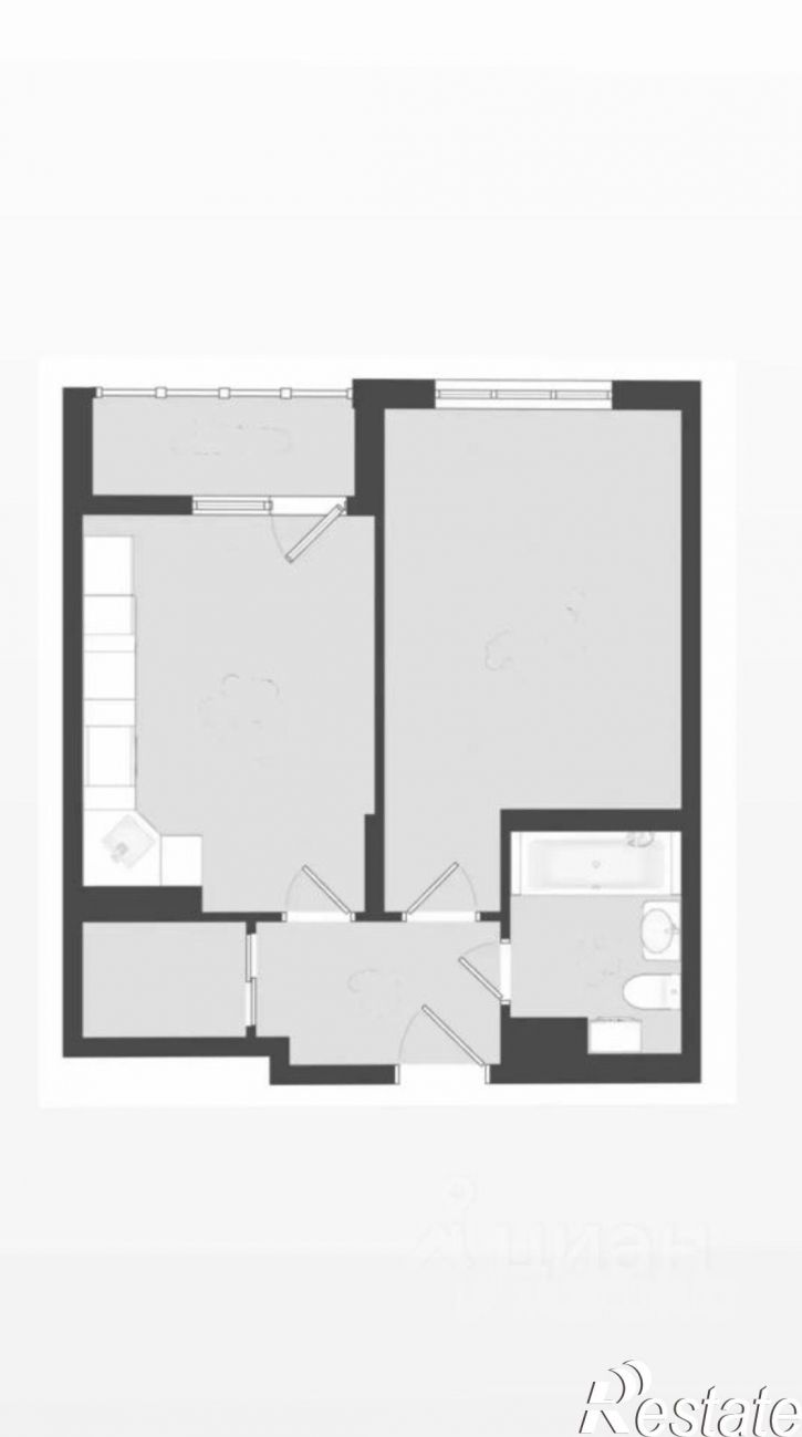 1-комн квартира Южное шоссе, 11
