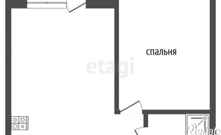 1-комн квартира ул Николая Баженова, 2А,  д. 2А