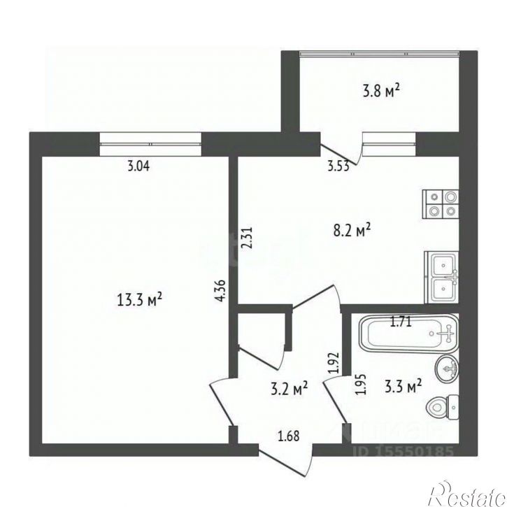 1-комн квартира проспект Кирова, 331А,  д. 331А