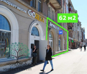 торговое помещение 62 кв м Победы улица, 95