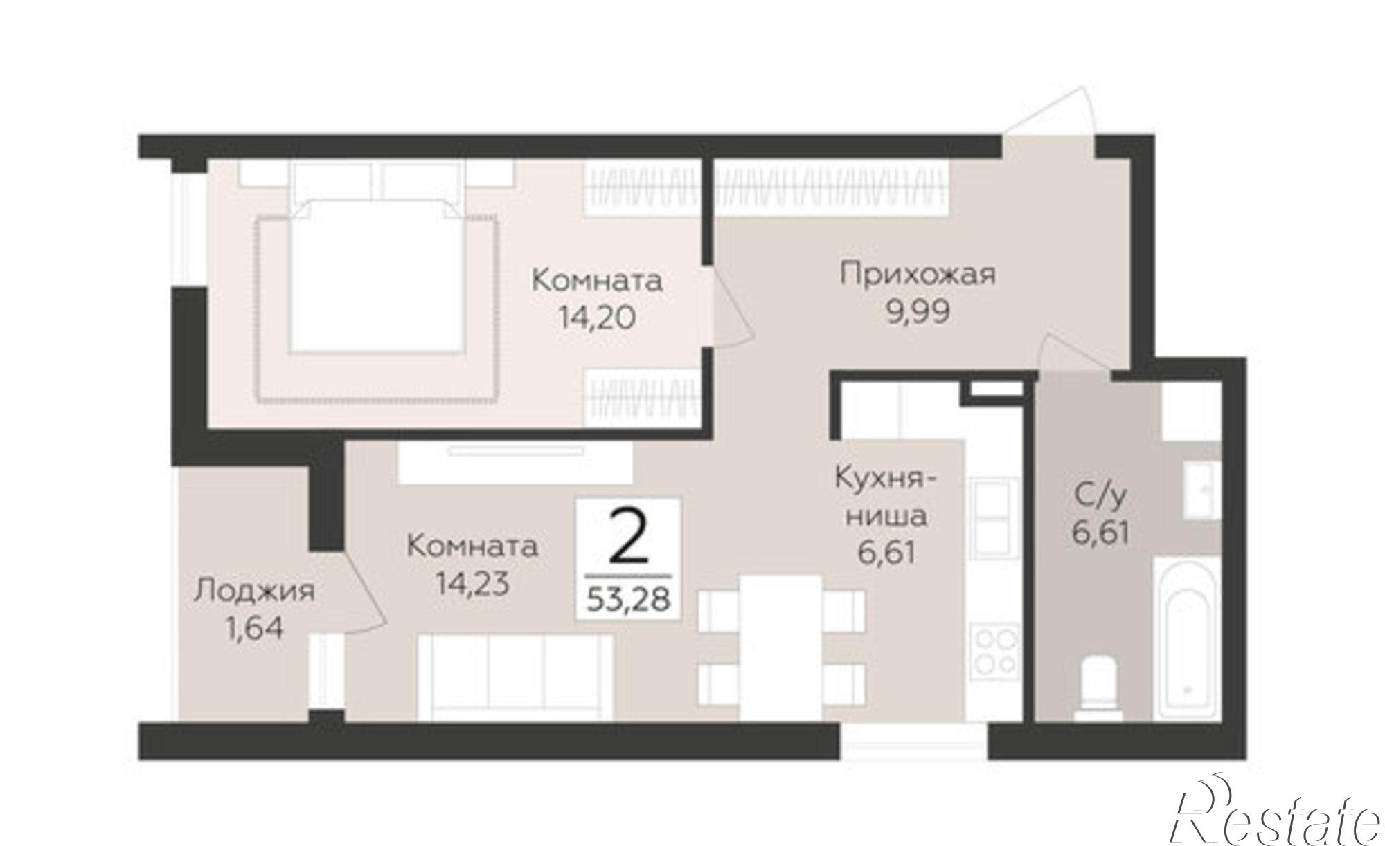 Купить квартиру за 9 350 640 рублей на лн Третья, 4
