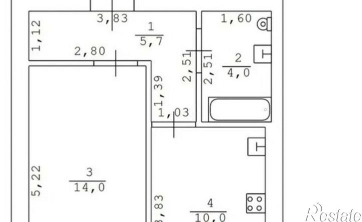 1-комн квартира ул 8 Марта, 6/1,  д. 6/1