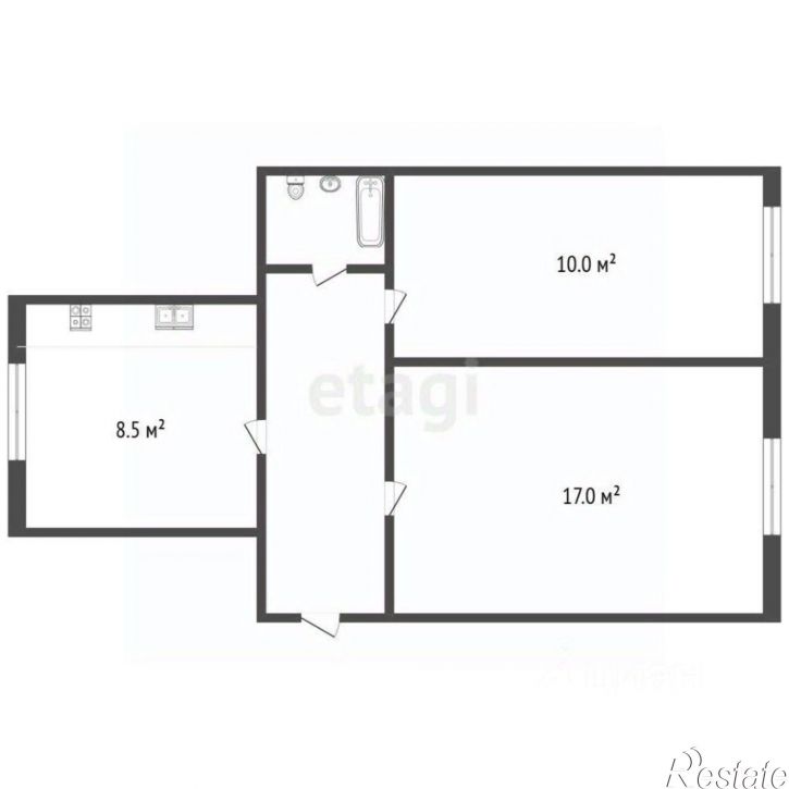 2-комн квартира Бельский пер, 3,  д. 3