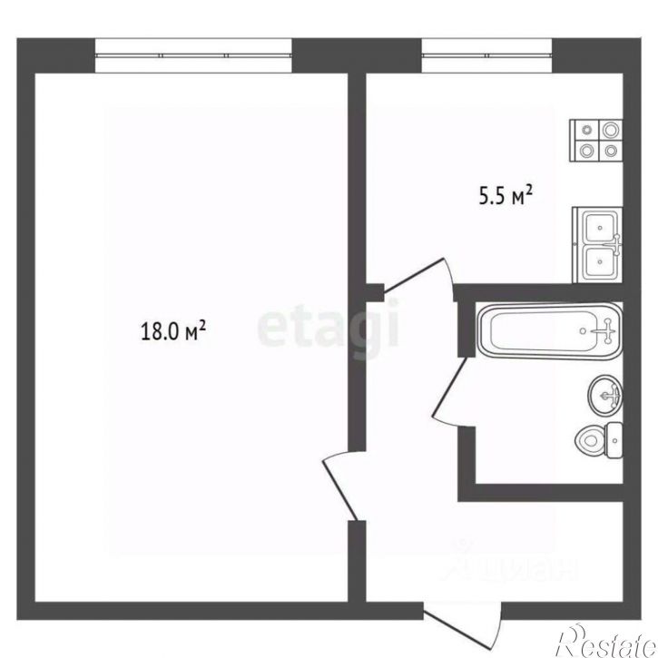 1-комн квартира Землянский проезд, 14А,  д. 14А