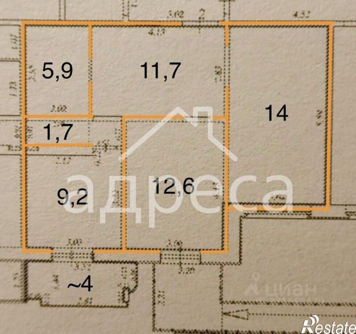 2-комн квартира улица Георгия Димитрова, 74А к4,  д. 74А к4