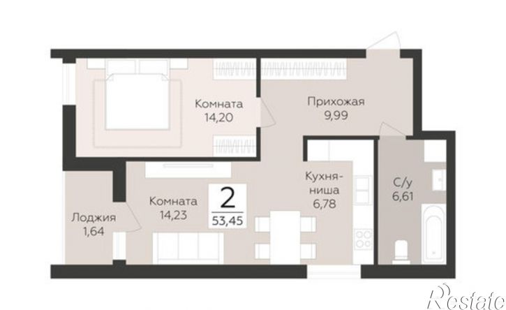 2-комн квартира в новом доме лн Третья, 4,  д. 4