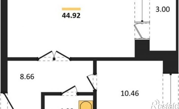1-комн квартира в новом доме 3-й кв-л, 8,  д. 8