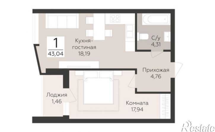 1-комн квартира в новом доме лн Третья, 4,  д. 4