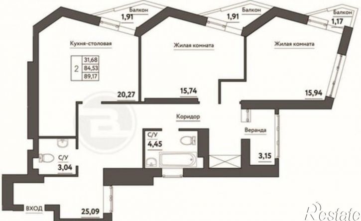 2-комн квартира пр-кт Кирова, 399,  д. 399