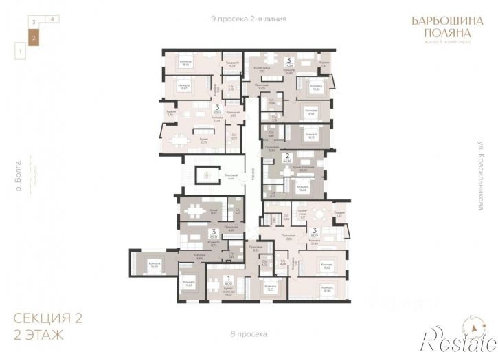 3-комн квартира в новом доме лн Третья, 4,  д. 4